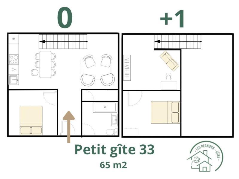 Les Régniers - 1 gîte x4 à 6 et 1 gîte x8 - à réserver ensemble ou séparément Eynesse Exterior foto